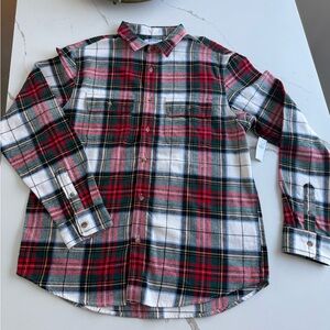 NWT! Men's Old Navy heavy flannel shirt Plaid Shirt! Size L